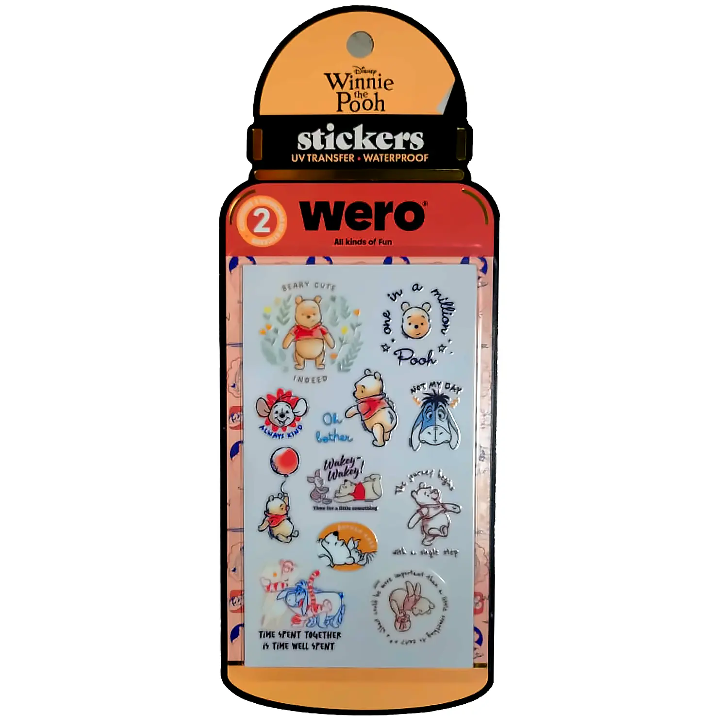 Wero – Stickers UV Transfer para Botellas – Winnie The Pooh – 1