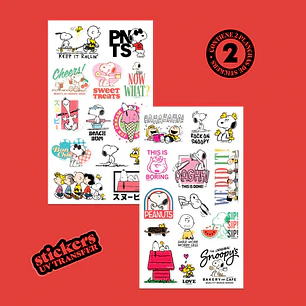 Wero – Stickers UV Transfer para Botellas – Snoopy