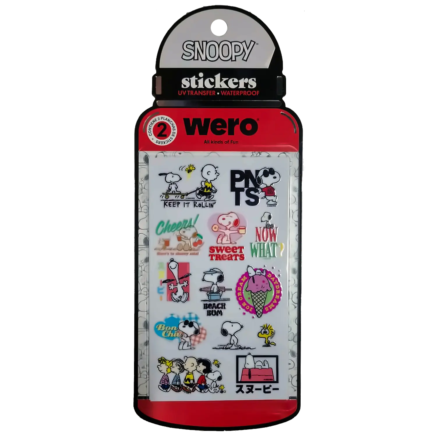 Wero – Stickers UV Transfer para Botellas – Snoopy – 1