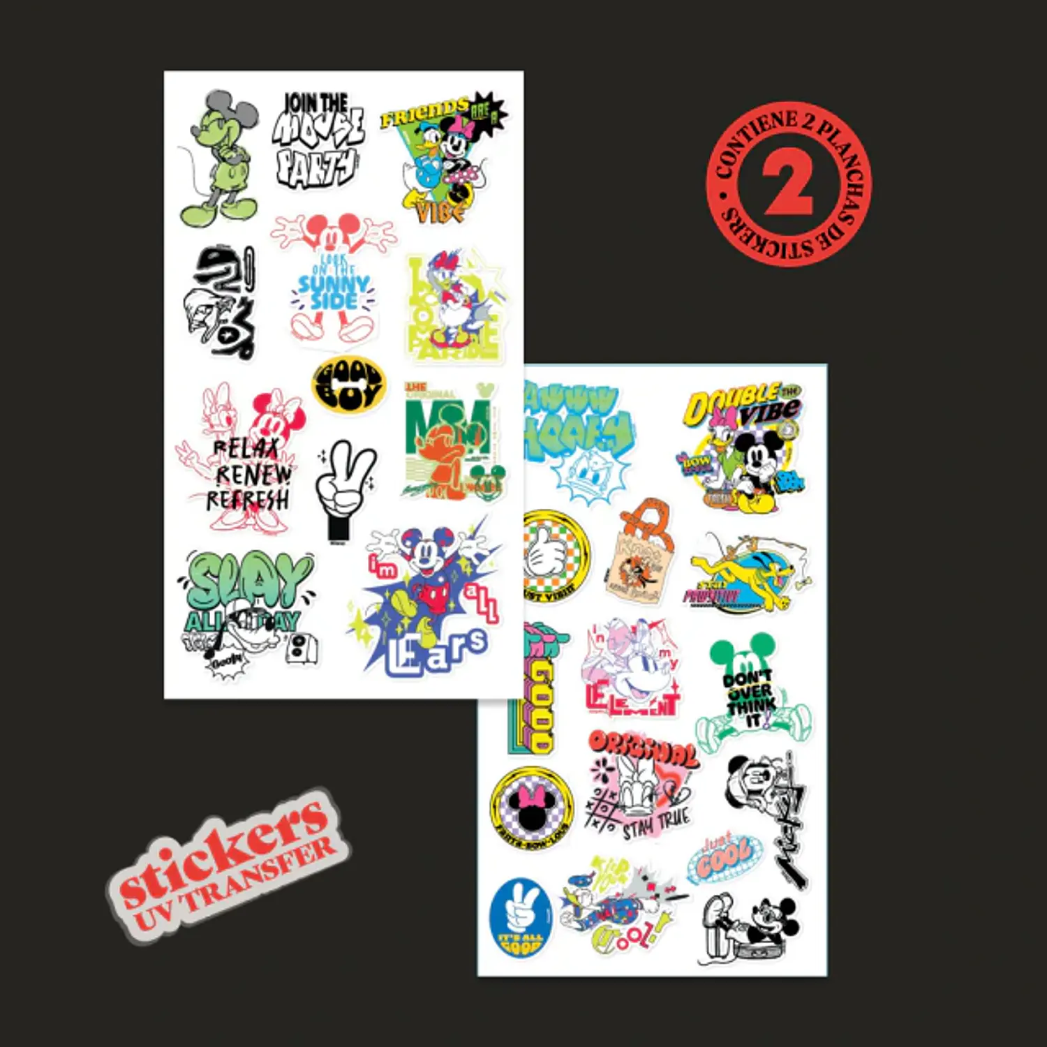 Wero – Stickers UV Transfer para Botellas – Mickey And Friends – 2