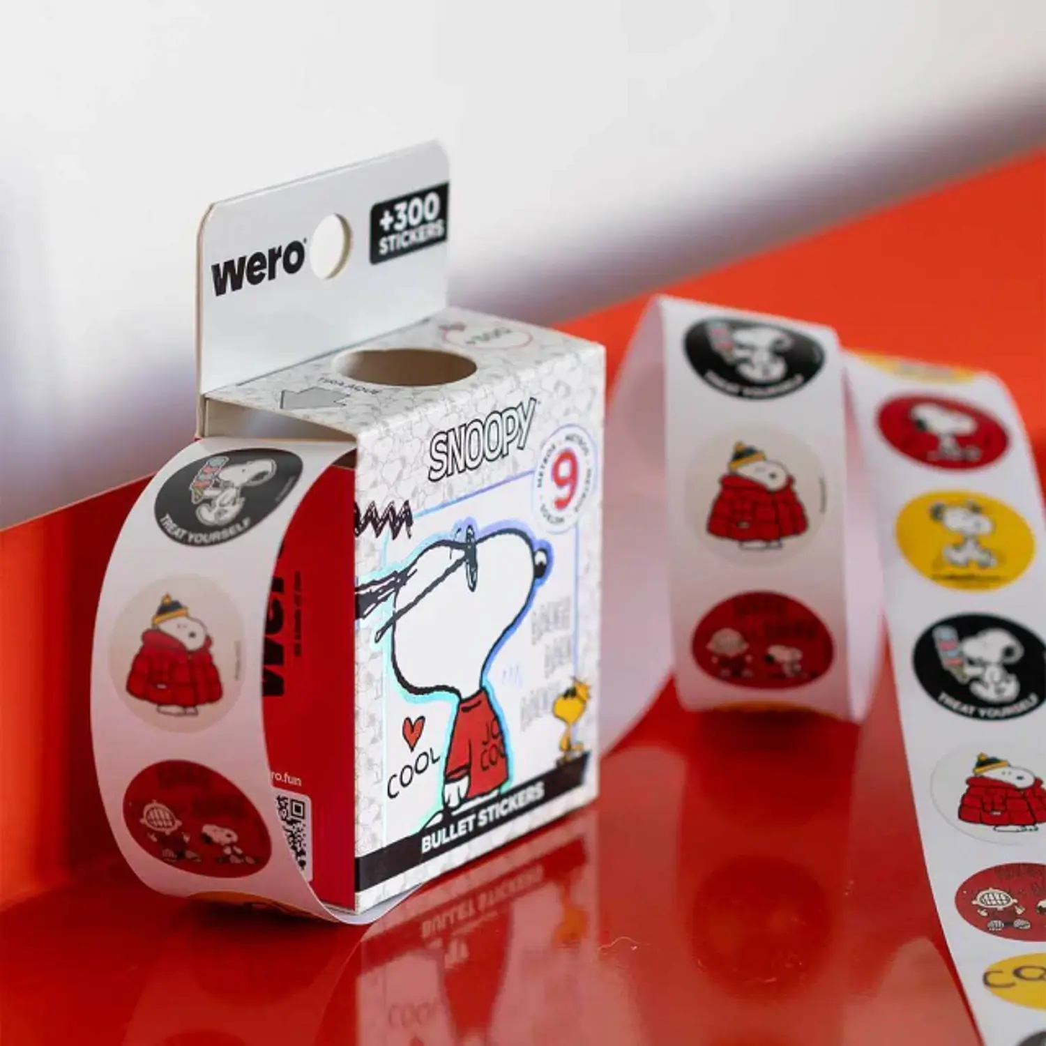 Wero – Stickers en Rollo Snoopy – 9 Metros – Más de 360 Stickers – 2