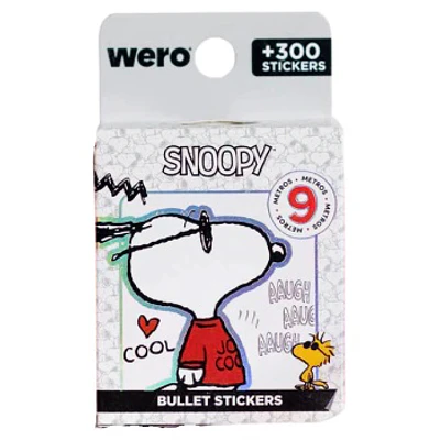 Wero – Stickers en Rollo Snoopy – 9 Metros – Más de 360 Stickers