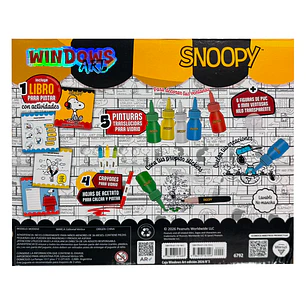 Wero – Window Art Snoopy – Kit para Crear Stickers con Relieve y Decorar Ventanas