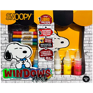 Wero – Window Art Snoopy – Kit para Crear Stickers con Relieve y Decorar Ventanas