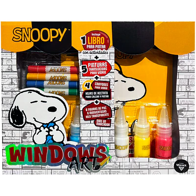Wero – Window Art Snoopy – Kit para Crear Stickers con Relieve y Decorar Ventanas