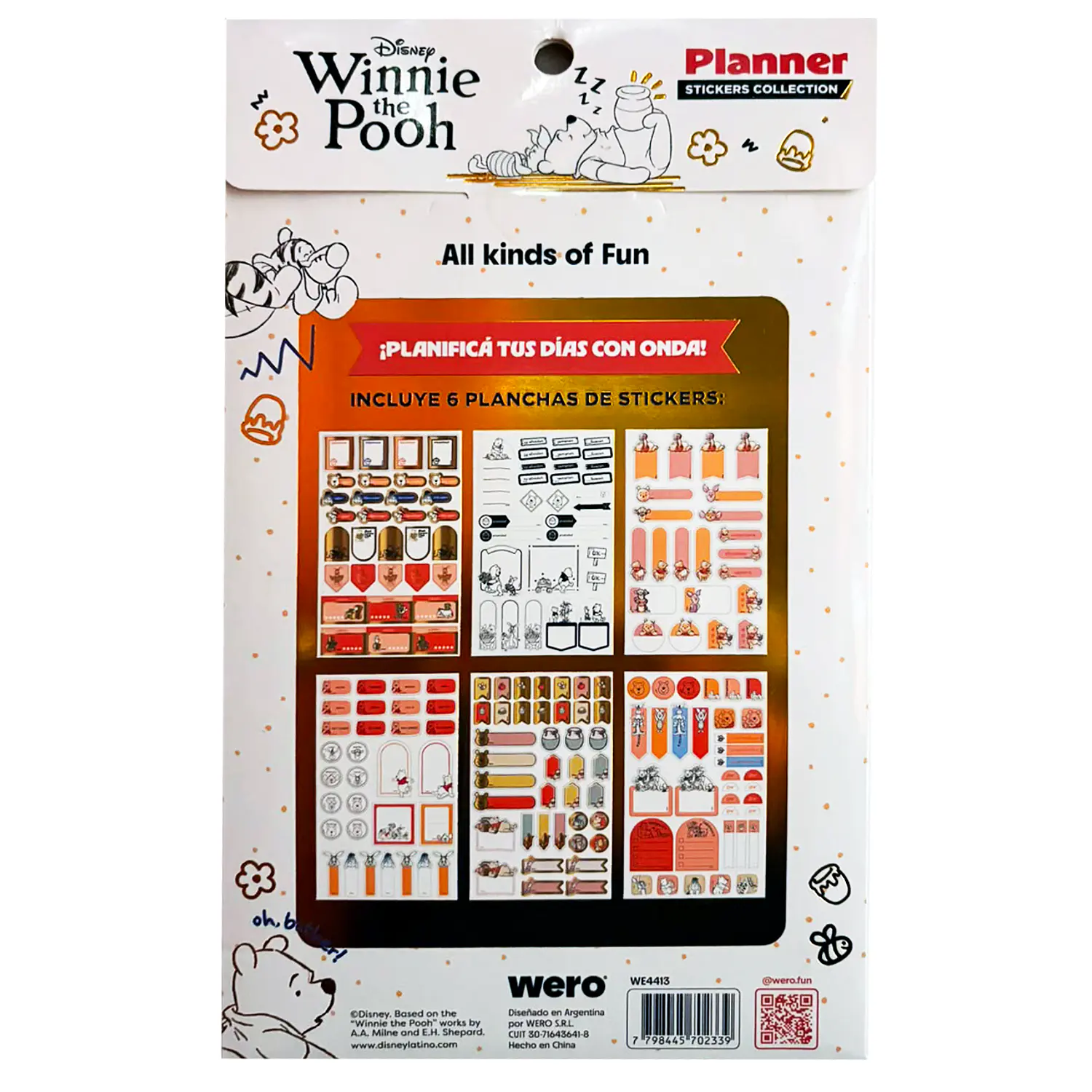 Wero – Stickers para Planners – Winnie The Pooh – 2