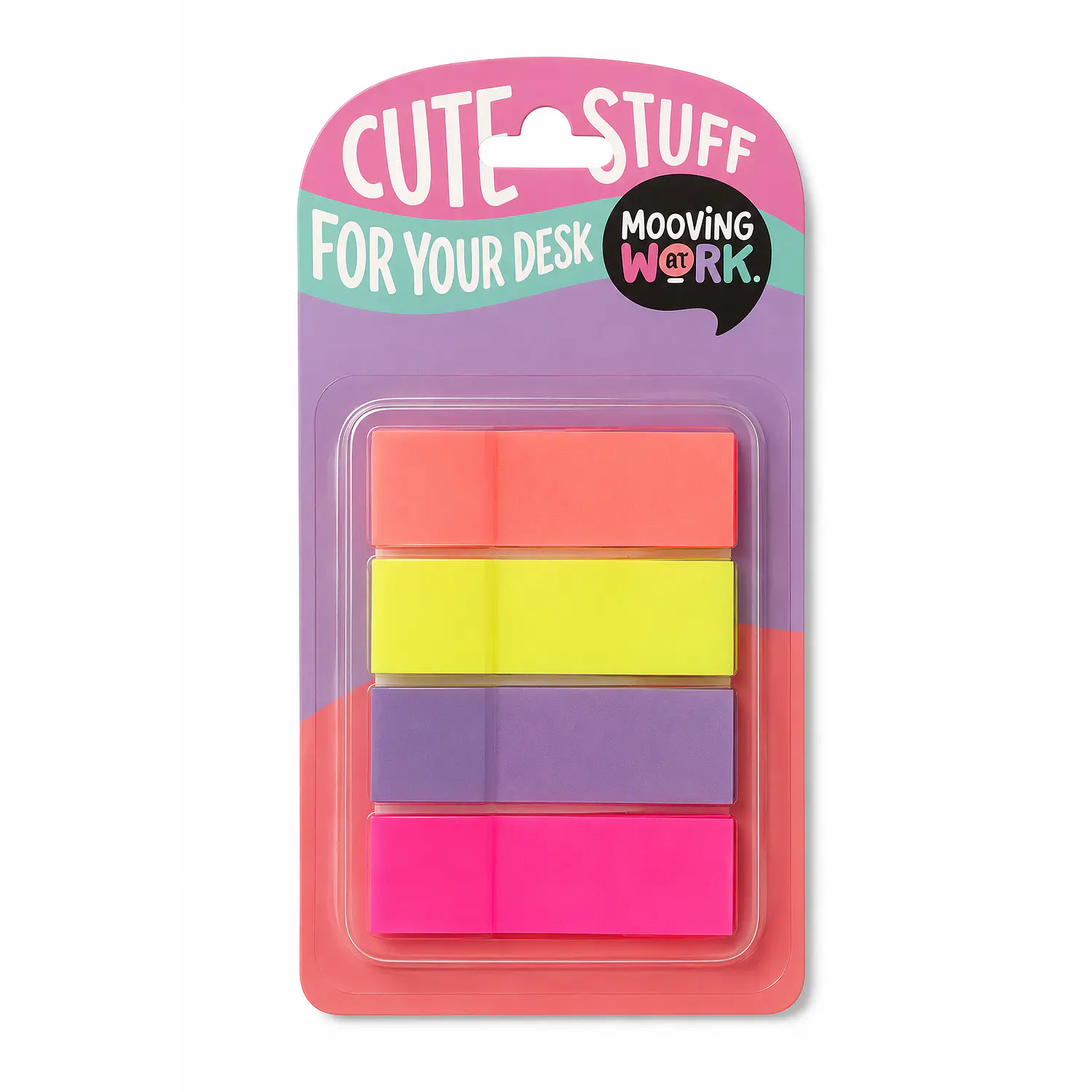 Mooving - Banderitas Adhesivas Neon - 80 Un – 1