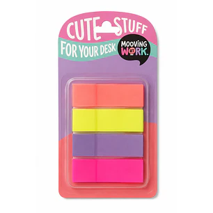 Mooving - Banderitas Adhesivas Neon - 80 Un