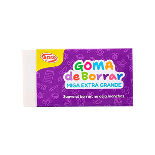 Adix – Goma de Borrar Plástica - Extra Grande