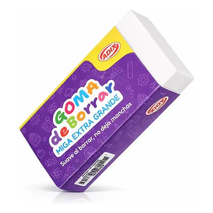 Adix – Goma de Borrar Plástica - Extra Grande