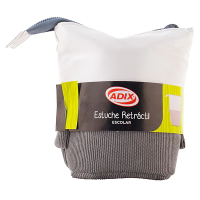 Adix - Estuche Retractil - Gris Pastel