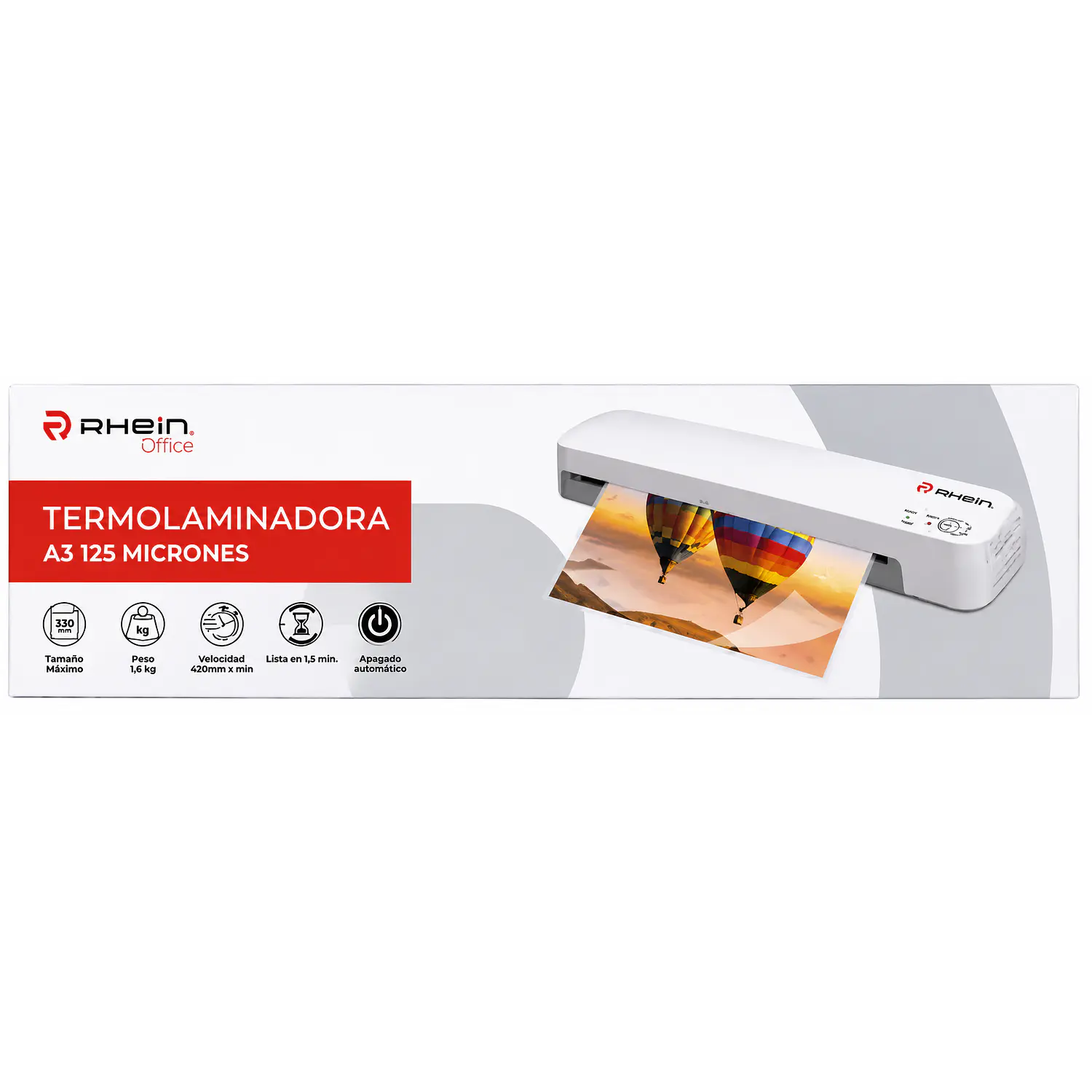Rhein – Termolaminadora A3 – 75 a 125 Micrones – 1