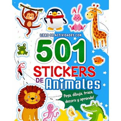 Jm - Libro de Actividades Con Stickers - 501 Stickers - Animales