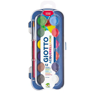 Giotto – Acuarela Mini 23 mm – 12 Colores