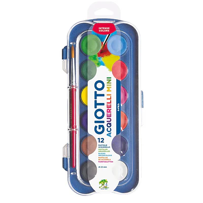 Giotto – Acuarela Mini 23 mm – 12 Colores