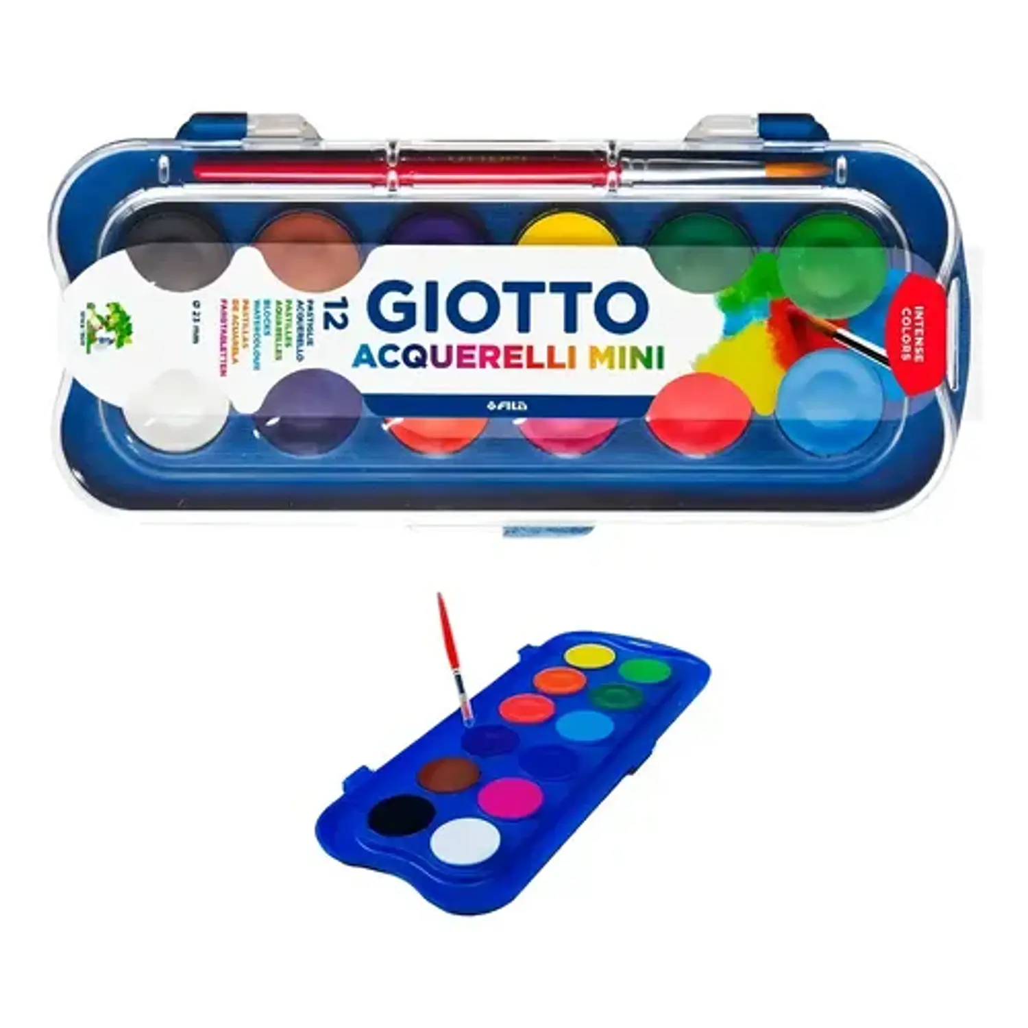 Giotto – Acuarela Mini 23 mm – 12 Colores – 3