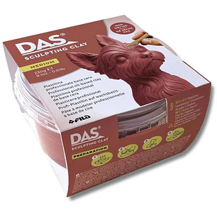 DAS – Plasticina Profesional Sculpting Clay – Terracotta – Medium – 230 g