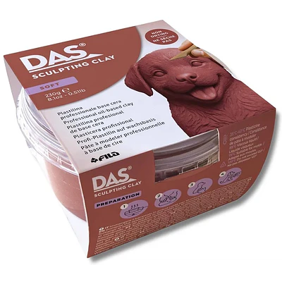 DAS – Plasticina Profesional Sculpting Clay – Terracotta – Soft – 230 g