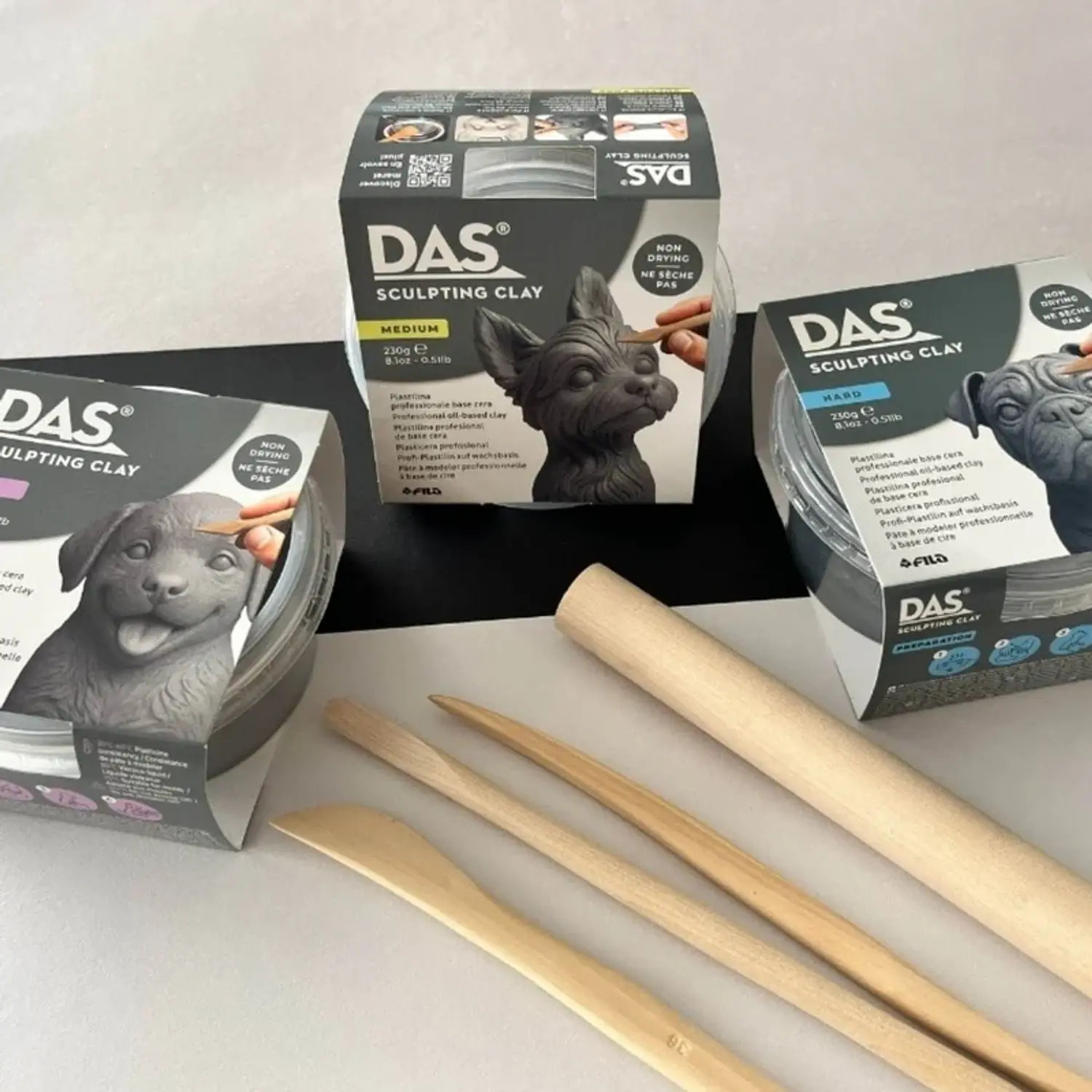 DAS – Plasticina Profesional Sculpting Clay – Stone – Hard – 230 g – 2