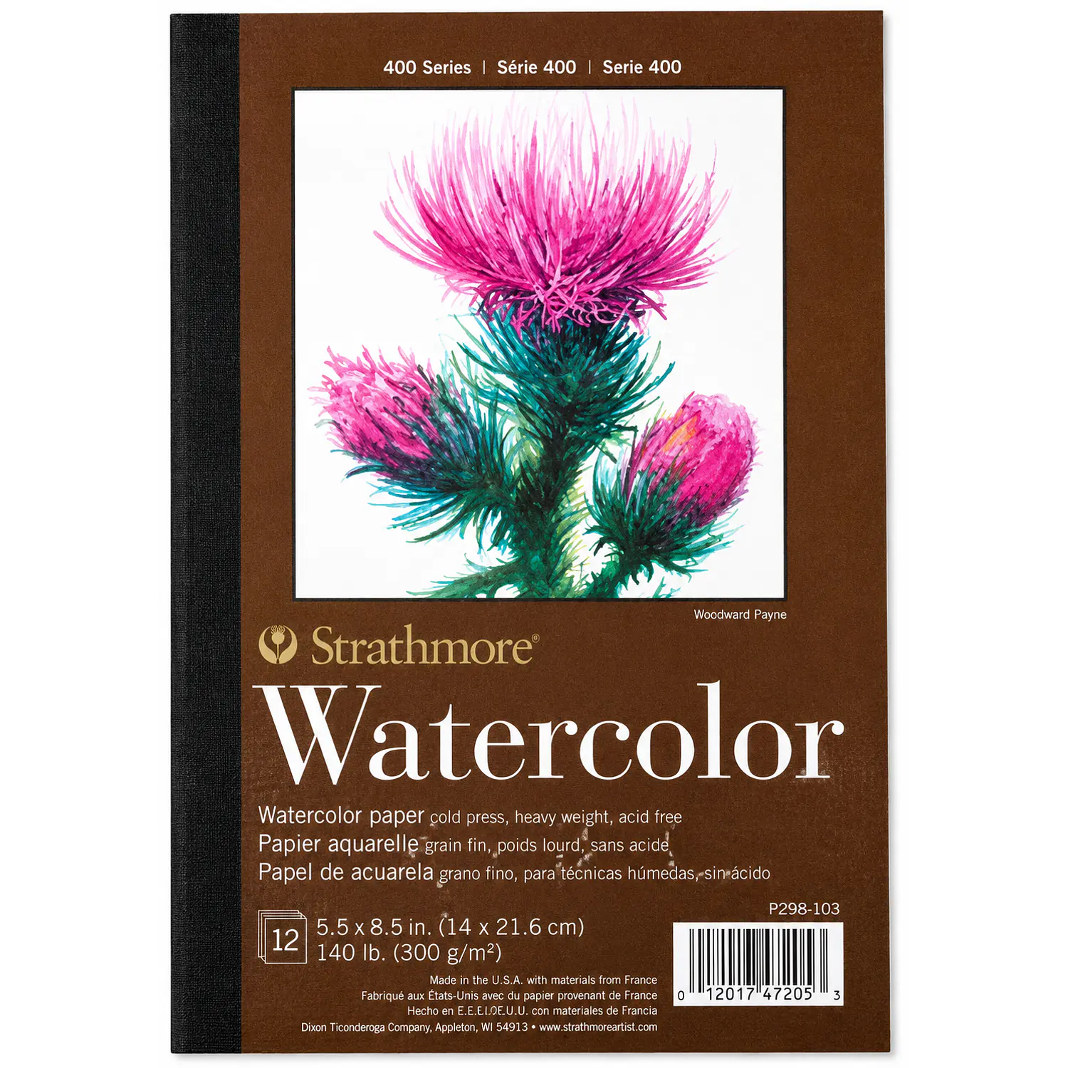 Strathmore – Sketchbook Acuarela – 14 × 21,6 cm – 12 Hojas – 300 g – 1