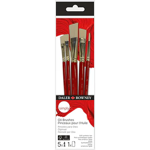 Daler and Rowney - Pinceles para Oleo Simply - 5 Un