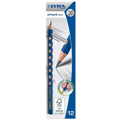 Lyra – Lápiz Grafito Groove Slim – HB – 12 Unidades