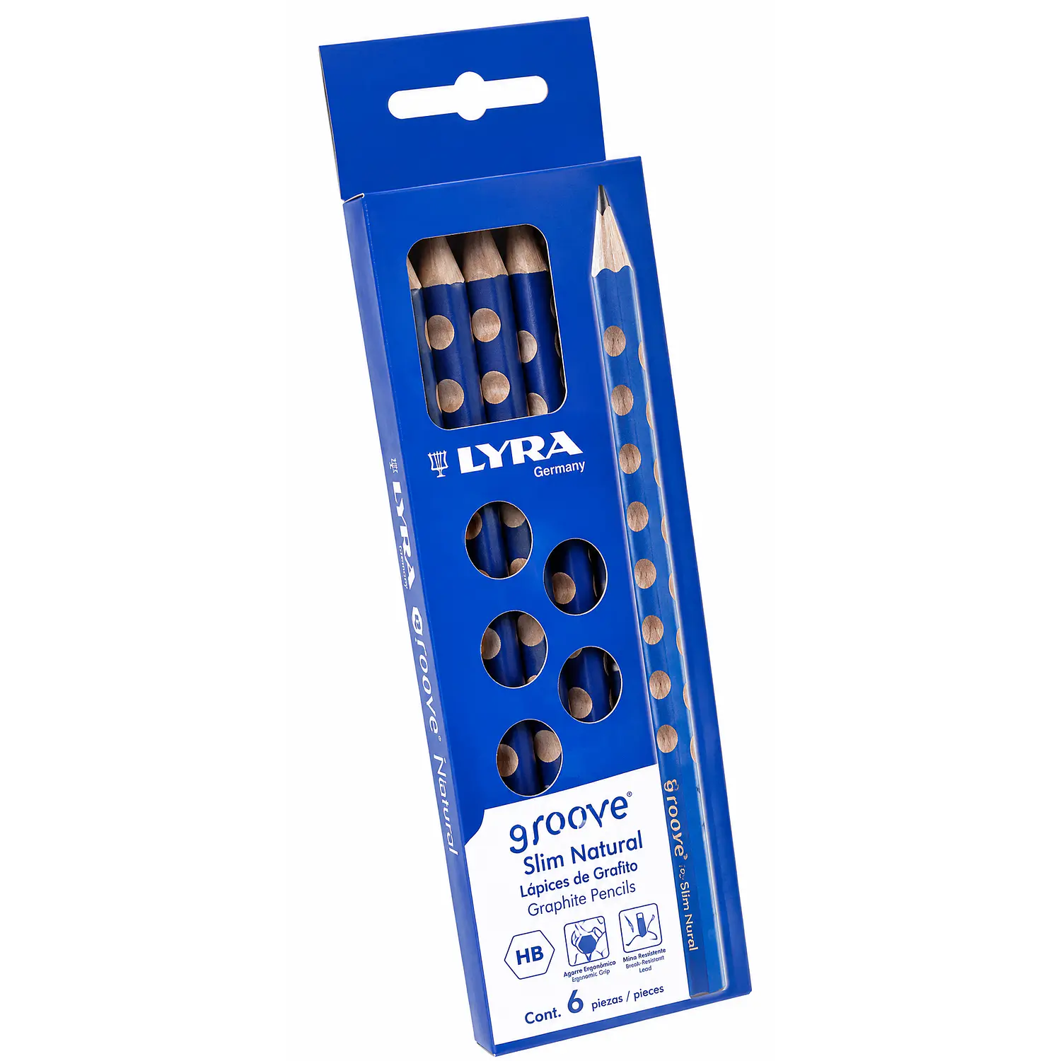 Lyra – Lápiz Grafito Groove Jumbo - 6 Un – 1