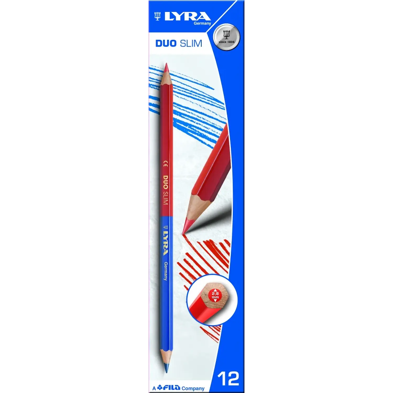 Lyra - Lapiz Duo Azul Y Rojo - 12 Un – 1