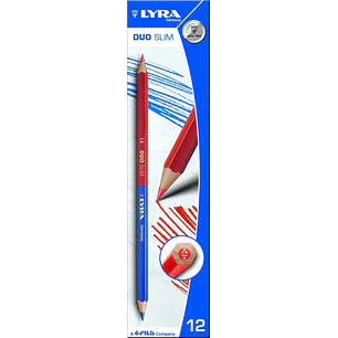 Lyra - Lapiz Duo Azul Y Rojo - 12 Un