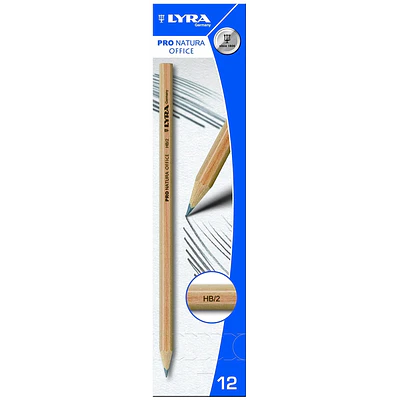 Lyra – Caja Lápiz Grafito Natural HB Hexagonal - 12 Un