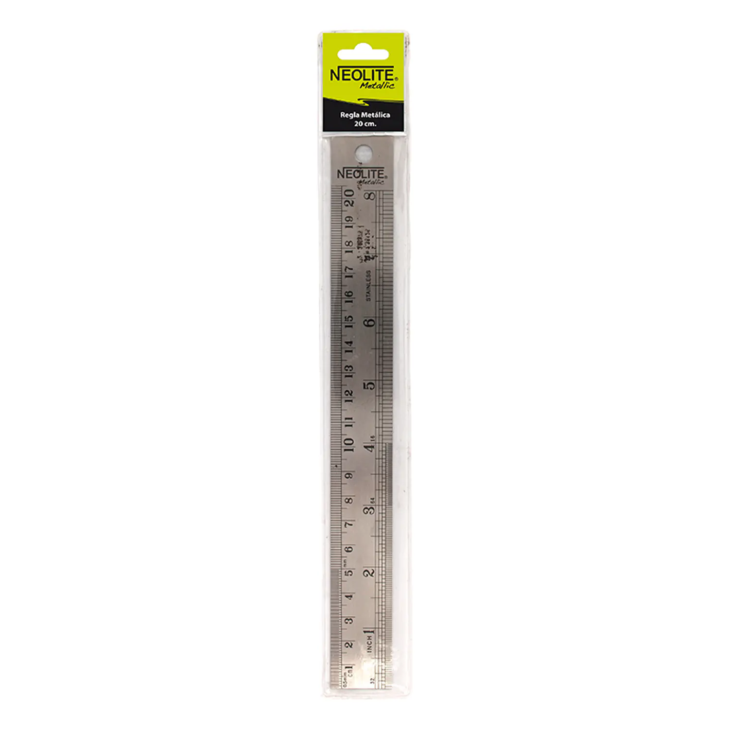 Neolite – Regla Metálica 20 cm – 1