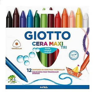 Giotto – Crayones de Cera Maxi Tri – 12 Colores