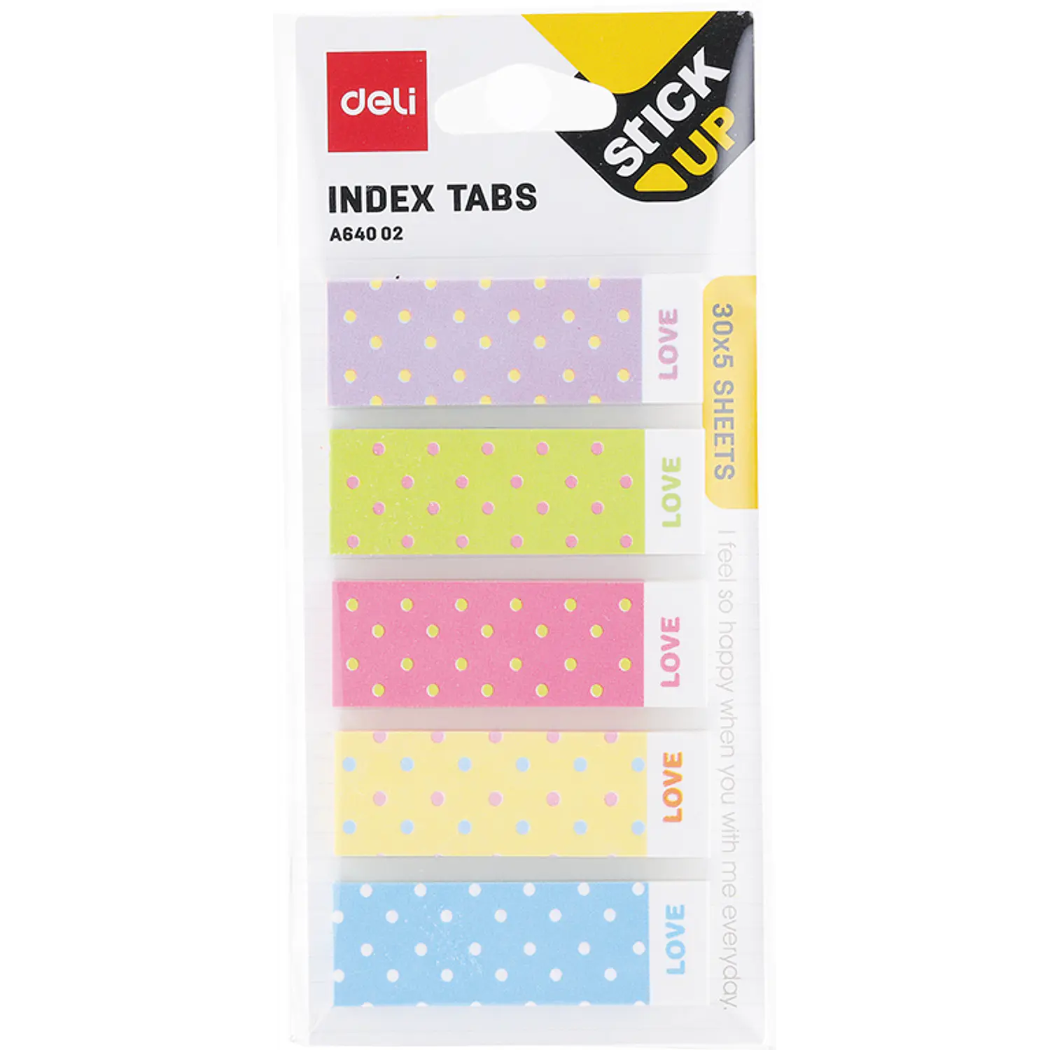 Deli – Banderitas de Papel – 50 × 12 mm – 5 × 30 Un – 2