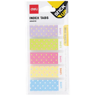 Deli – Banderitas de Papel – 50 × 12 mm – 5 × 30 Un