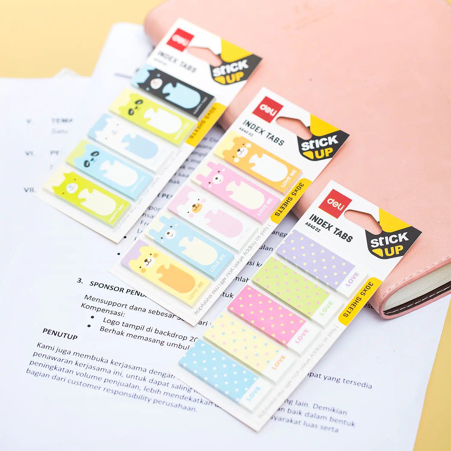 Deli – Banderitas de Papel – 50 × 12 mm – 5 × 30 Un – 4