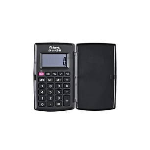 Torre – Calculadora Pocket Negra con Tapa – 8 Dígitos