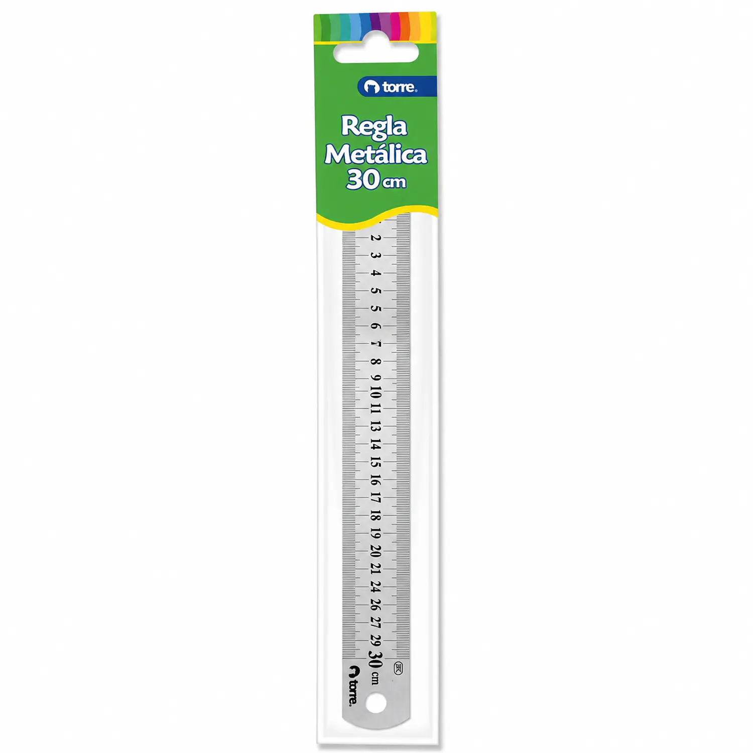 Torre – Regla Metálica – 30 cm – 1