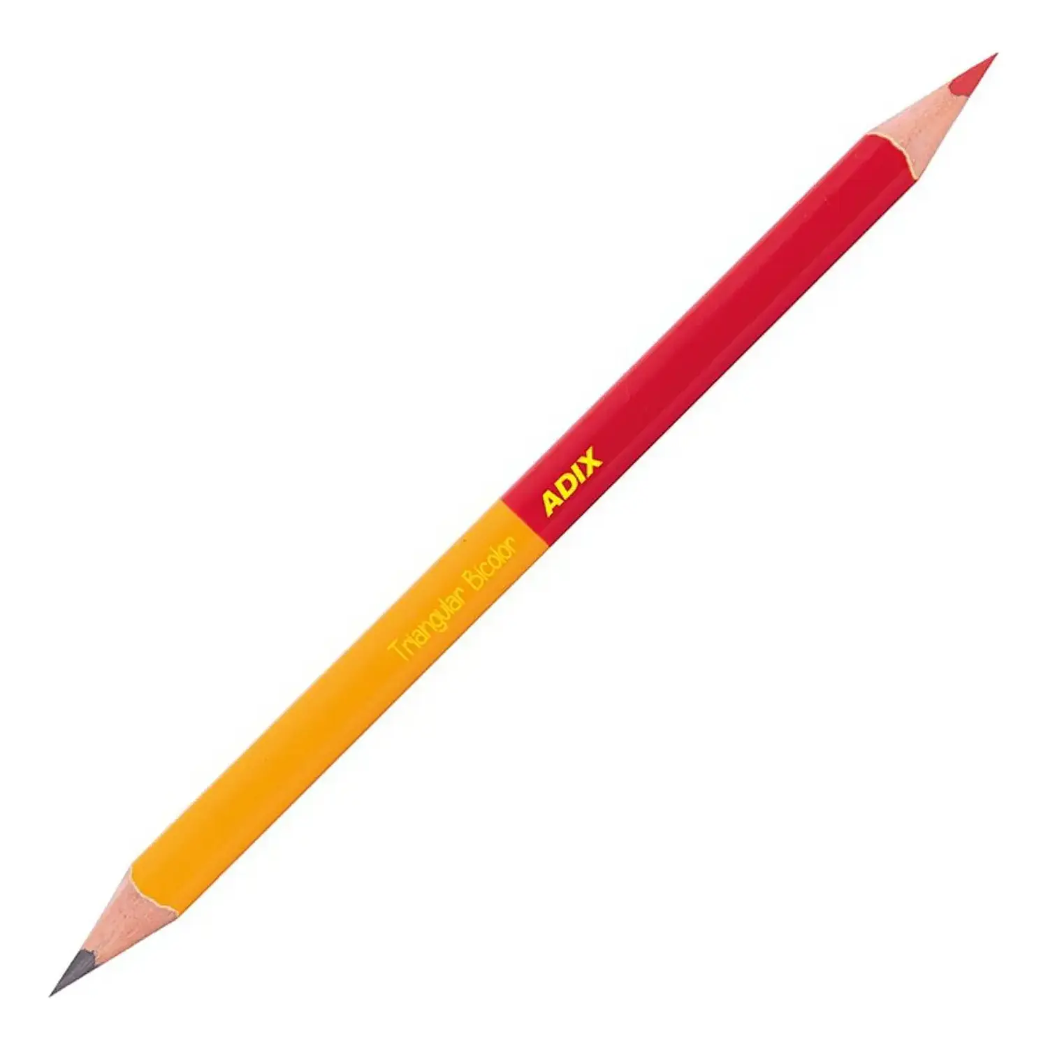 Adix – Caja Lápiz Grafito HB y Rojo Bicolor Triangular – 12 Un – 2