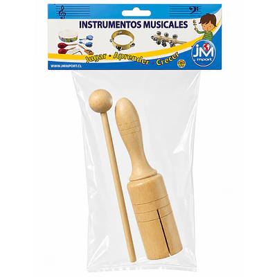 JM – Güiro Simple de Madera  19 cm
