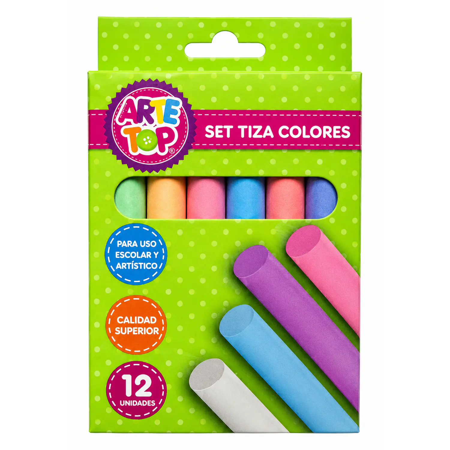 Arte Top – Tiza de Colores – 12 Un – 1