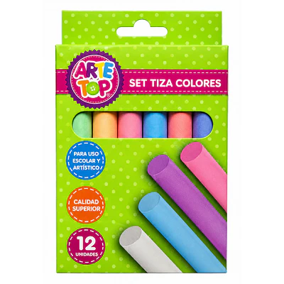 Arte Top – Tiza de Colores – 12 Un