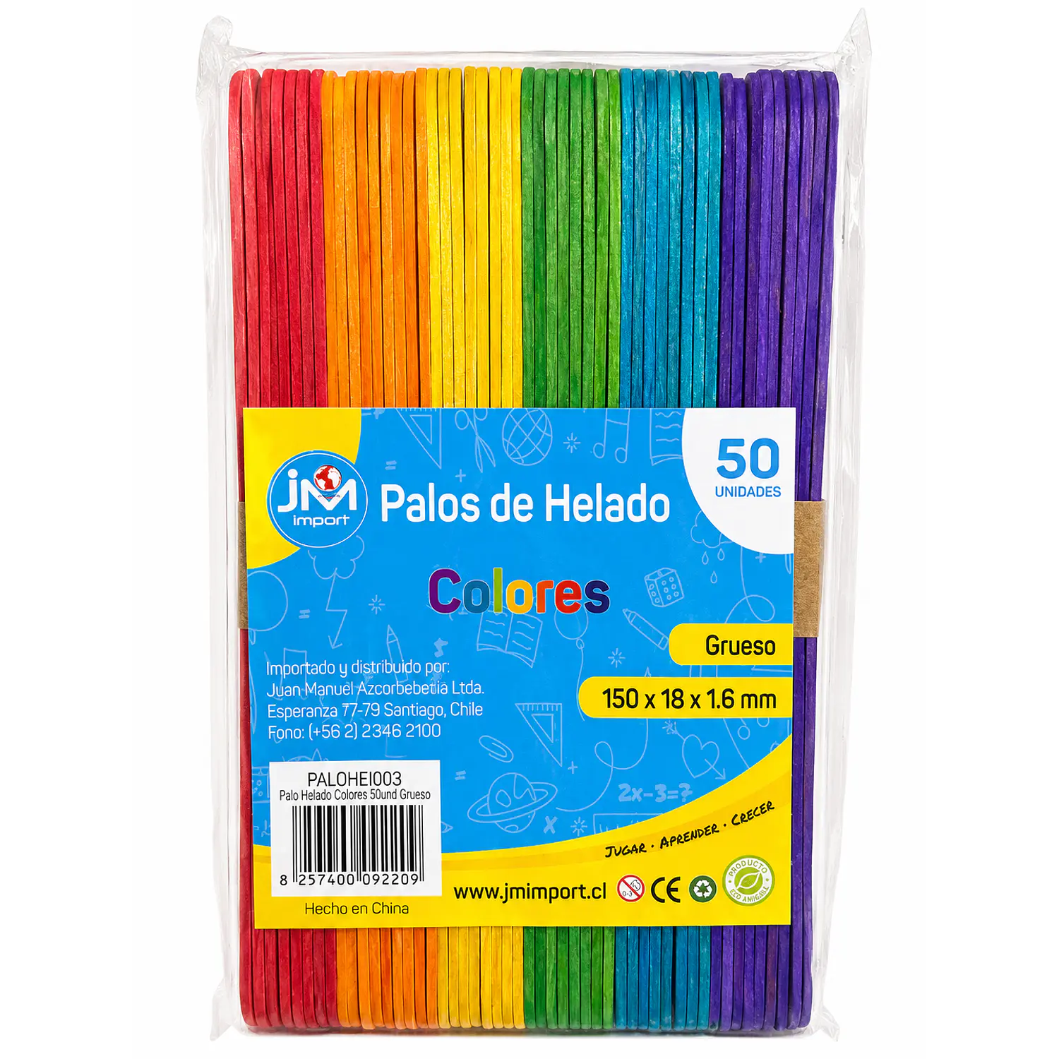 JM – Baja Lengua de Colores – 50 Unidades – 1