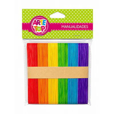 Arte Top – Palos de Helado de Colores – 50 Unidades