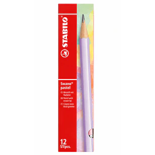 Stabilo – Lápiz Grafito HB 2 Hexagonal Colores Pastel 