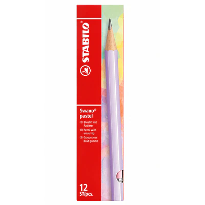 Stabilo – Lápiz Grafito HB 2 Hexagonal Colores Pastel 