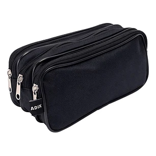 Adix – Estuche Escolar Triple Cierre Negro