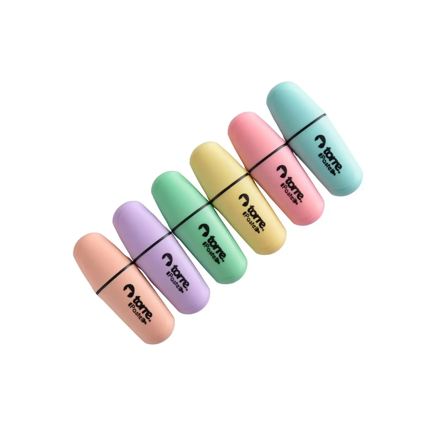 Torre – Destacadores Pastel Mini – 6 Colores – 2