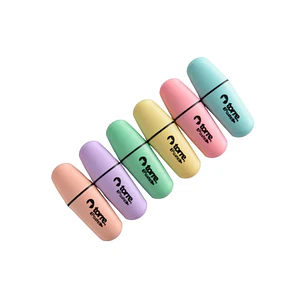 Torre – Destacadores Pastel Mini – 6 Colores