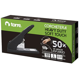 Torre – Corchetera Heavy Duty Soft Touch – 100 Hojas