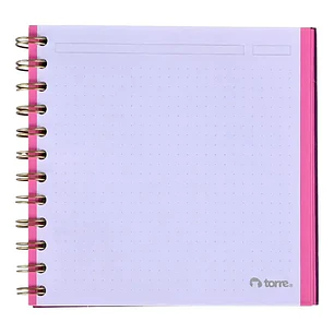 Torre – Cuaderno Velvet 15,5 × 15,5 cm – 90 Hojas Punteadas